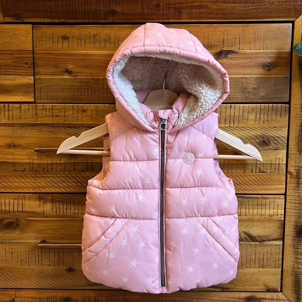 Zara Girls Pink Star ⭐️ Vest